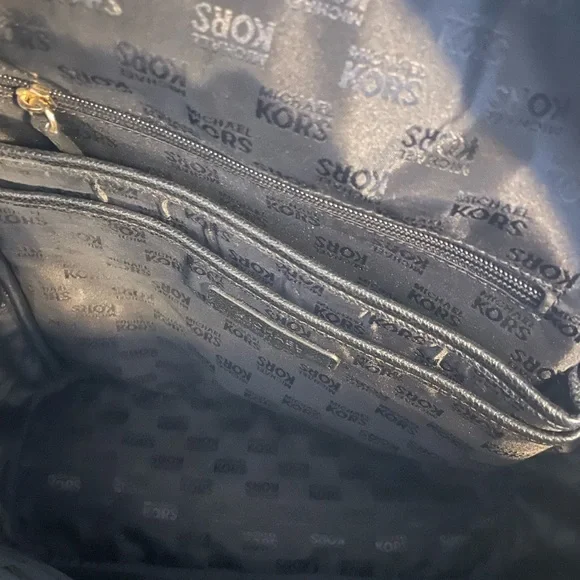 MICHAEL KORS LARGE ABBEY MONOGRAM BROWN/BLACK BACKPACK❗️NWT - Picture 4 of 5